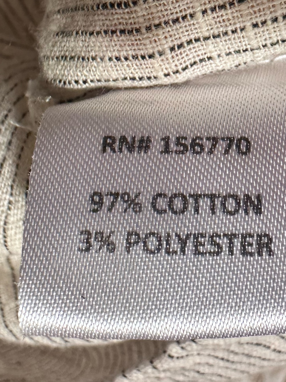 Roolee Cotton Cream with stripes and leaf Print Tiered Peasant Blouse size M - Picture 11 of 11